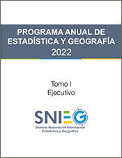Imagen de la portada del Programa Anual de Estadística y Geografía 2022