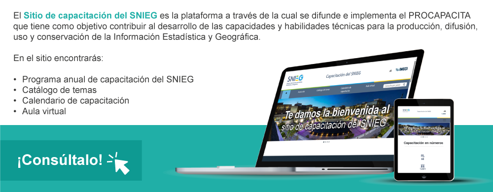 Acceso al Sitio de capacitación del Sistema Nacional de Información Estadística y Geográfica